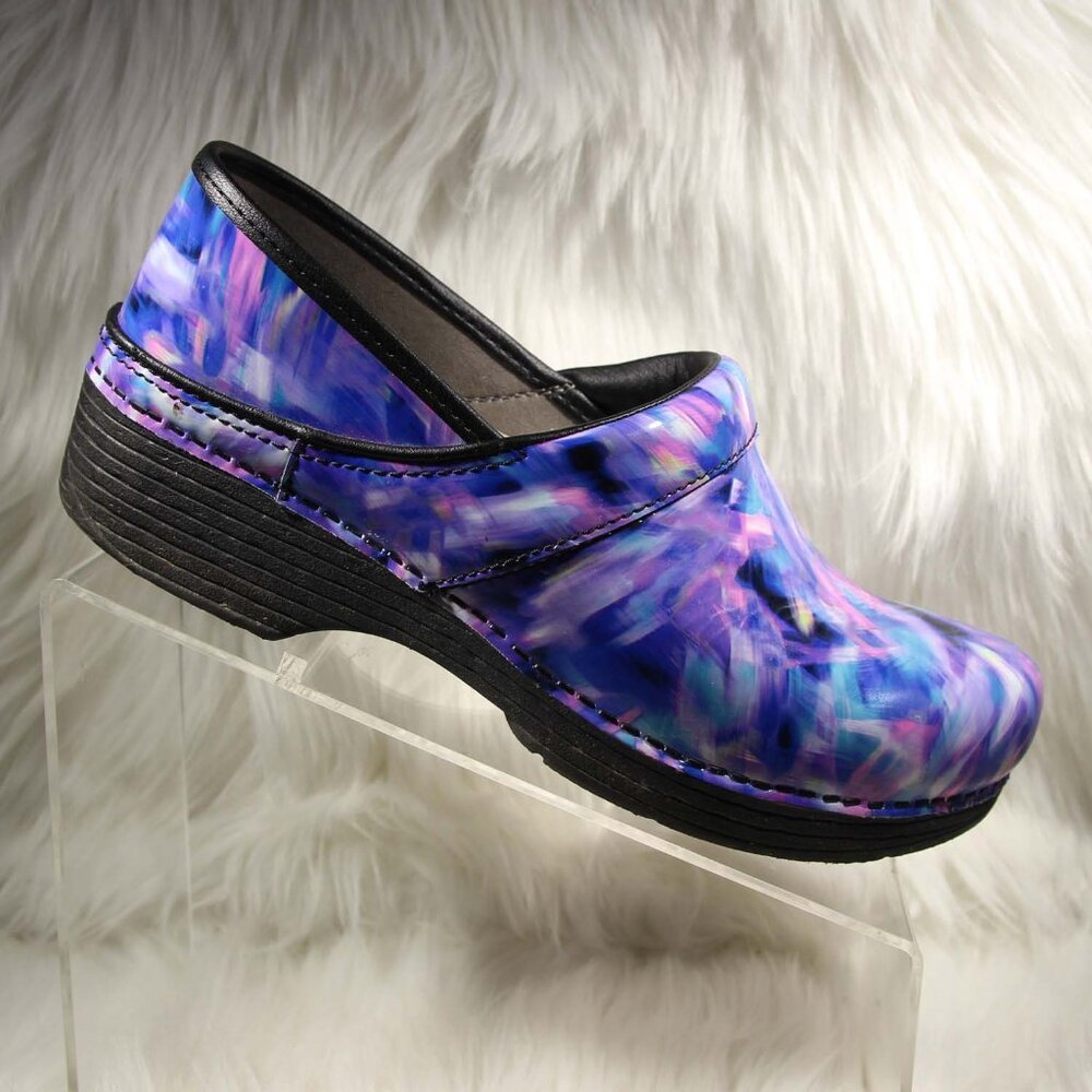 Dansko LT Professional Multicolor Clogs Nursing Shoes Sz 39 EU- 8.5-9 US  *READ*